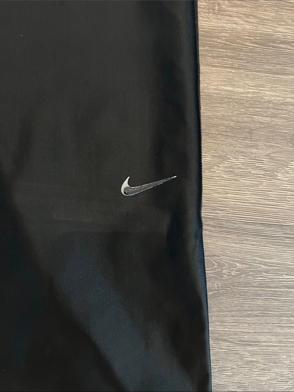 Nike Black Leggings with Red Nike Pro Waistband - Picture 4 of 6
